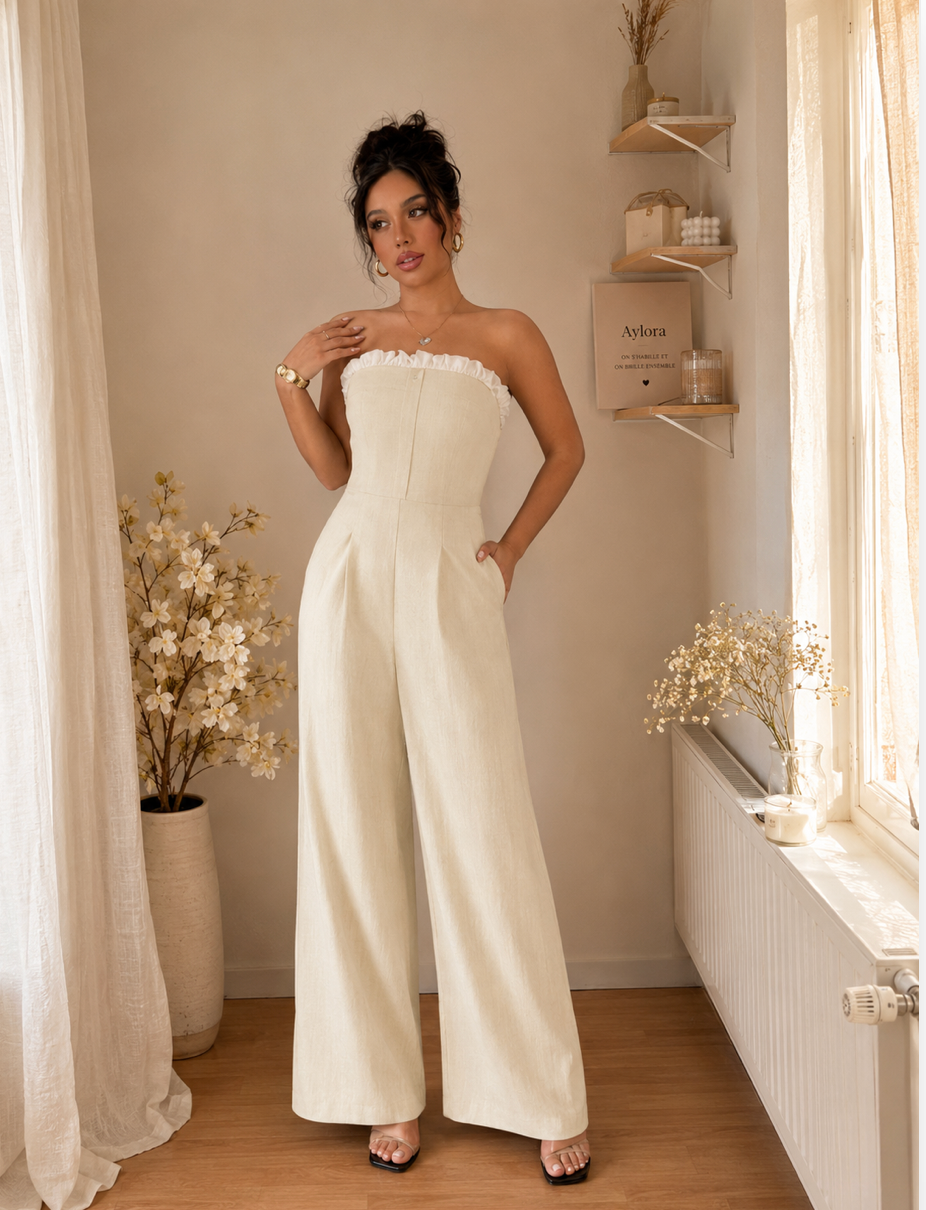 Combinaison Longue Taille Unique – Beige & Kaki