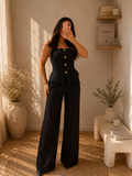 Ensemble Deux Pièces Noir – Taille Unique