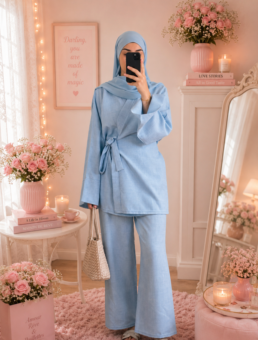 Ensemble Kimono Pantalon Femme – Taille Unique | Fait en France