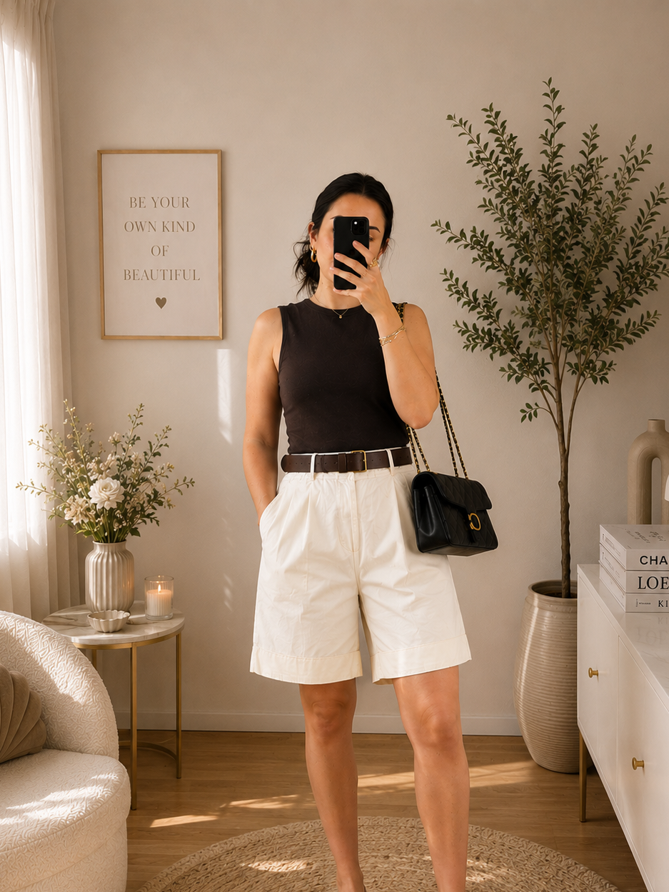 Short Bermuda Femme en Coton – Taille Unique | Made in Italy