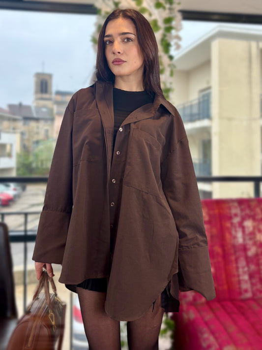 Chemise marron
